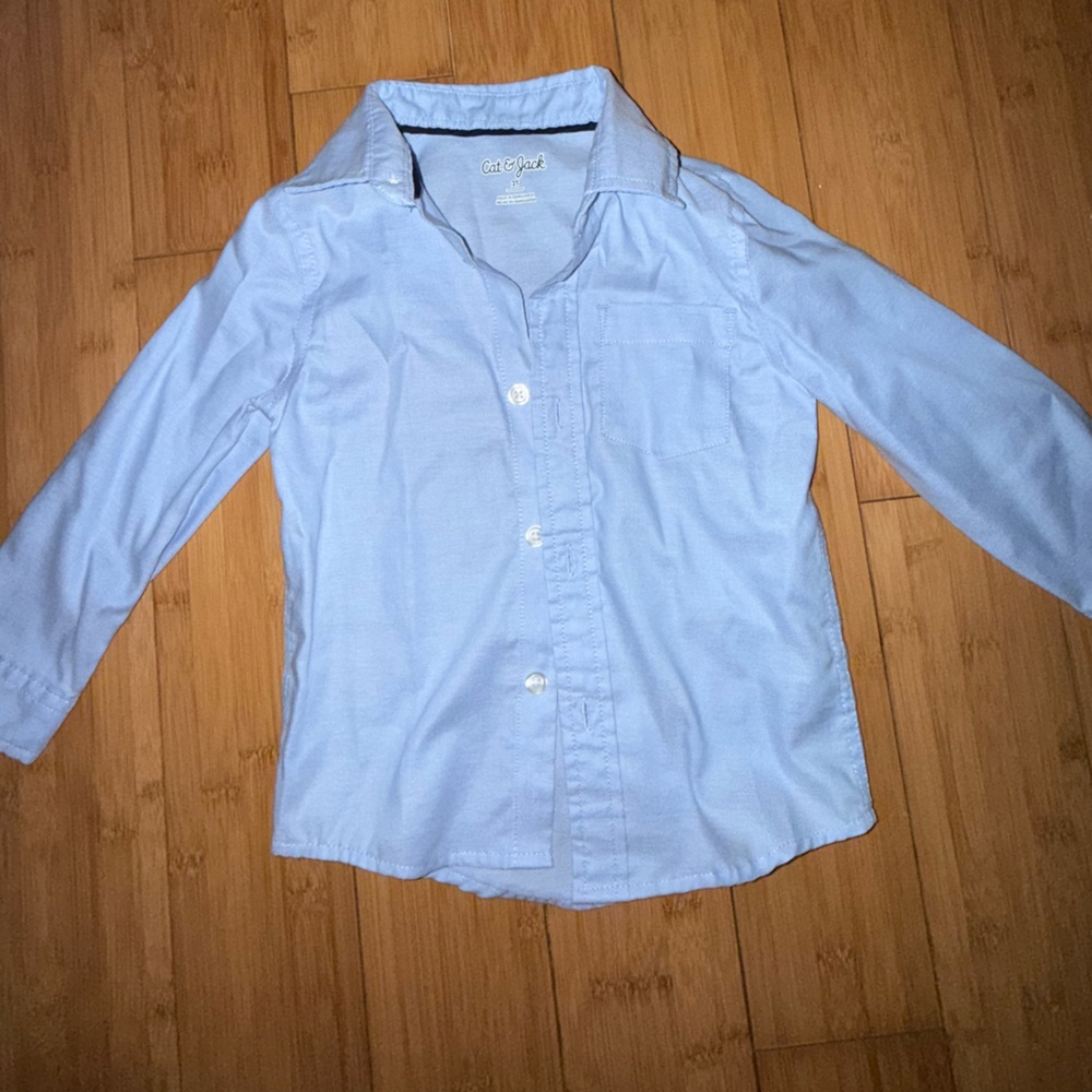 Cat & Jack Sky Blue Collared Shirt